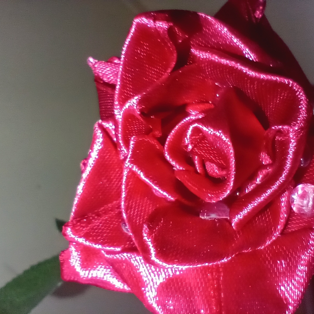 Red Satin Roses - Picture 7 of 7